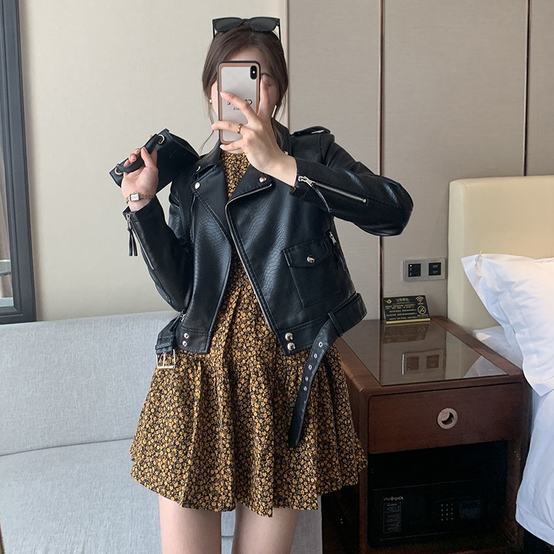 Áo da vân rắn hàng qccc phong cách trẻ trung GNCM