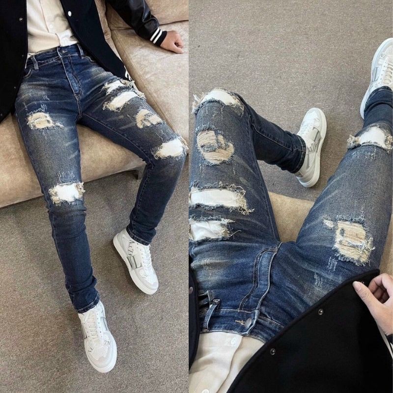 Quần jean nam cao cấp đẹp giá rẻ,quần bò giống hình giống mẫu NUBA 62 | BigBuy360 - bigbuy360.vn