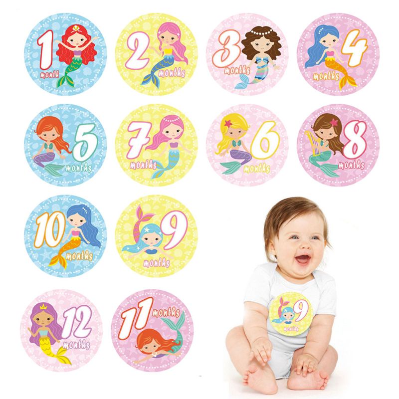 Bộ Thẻ Ảnh Kỷ Niệm Dành Cho Bé Sơ Sinh 0-12 Tháng Tuổi