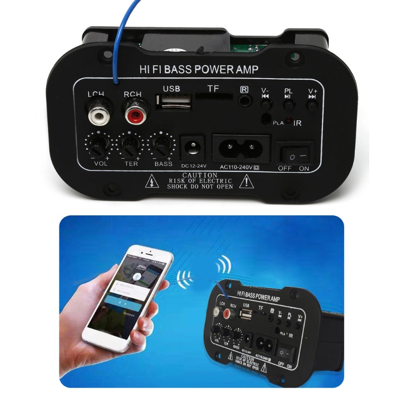 Bảng Mạch Khuếch Đại Âm Thanh LIDU1 25W Bluetooth Subwoofer Hifi Hỗ Trợ TF USB Cho Xe Hơi
