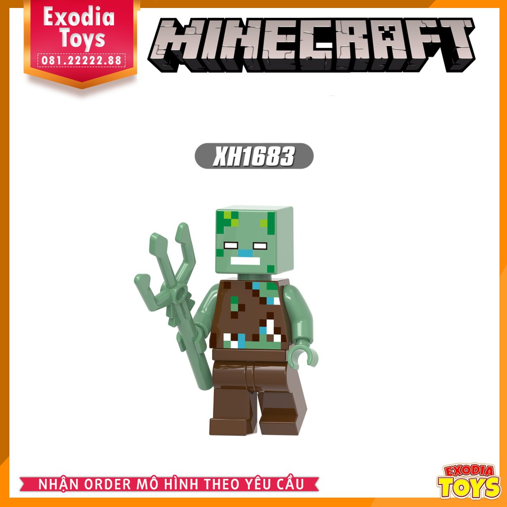 Xếp hình Minifigure nhân vật trò chơi My World : Minecraft - Đồ Chơi Lắp Ghép Sáng Tạo - XINH X0310