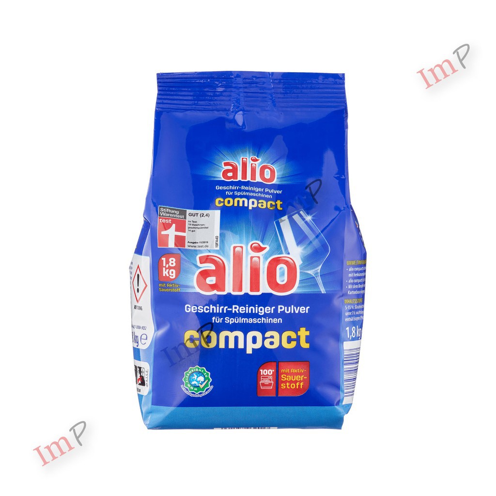 Bột rửa bát Alio 1.8kg (Mùi nhẹ dịu)