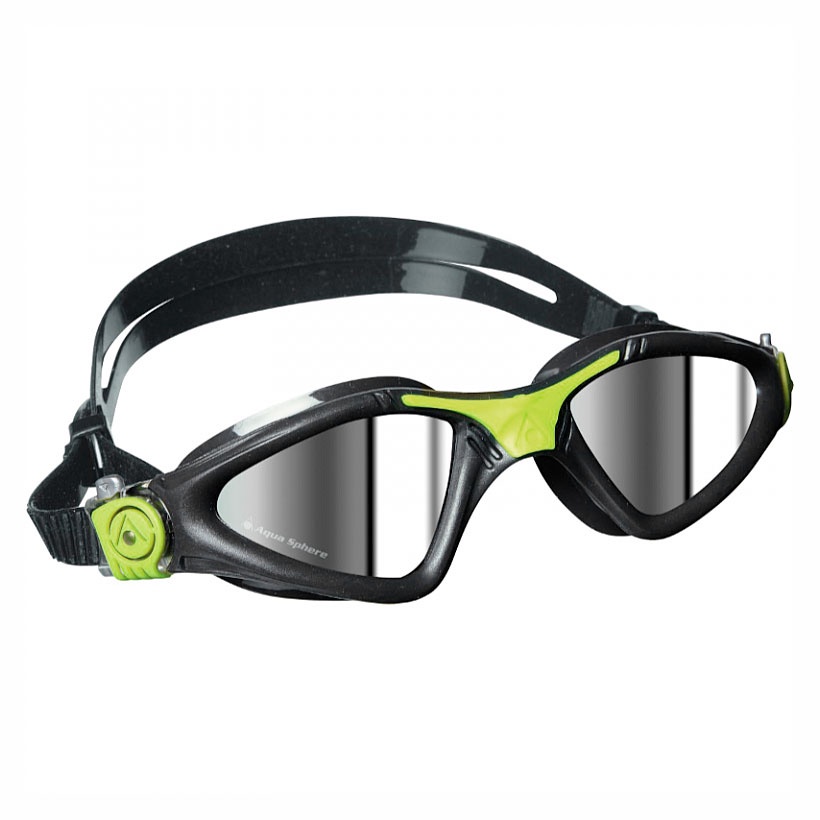 Kính Bơi Aqua Sphere Kayenne – Black/Green (Mirrored Lens)