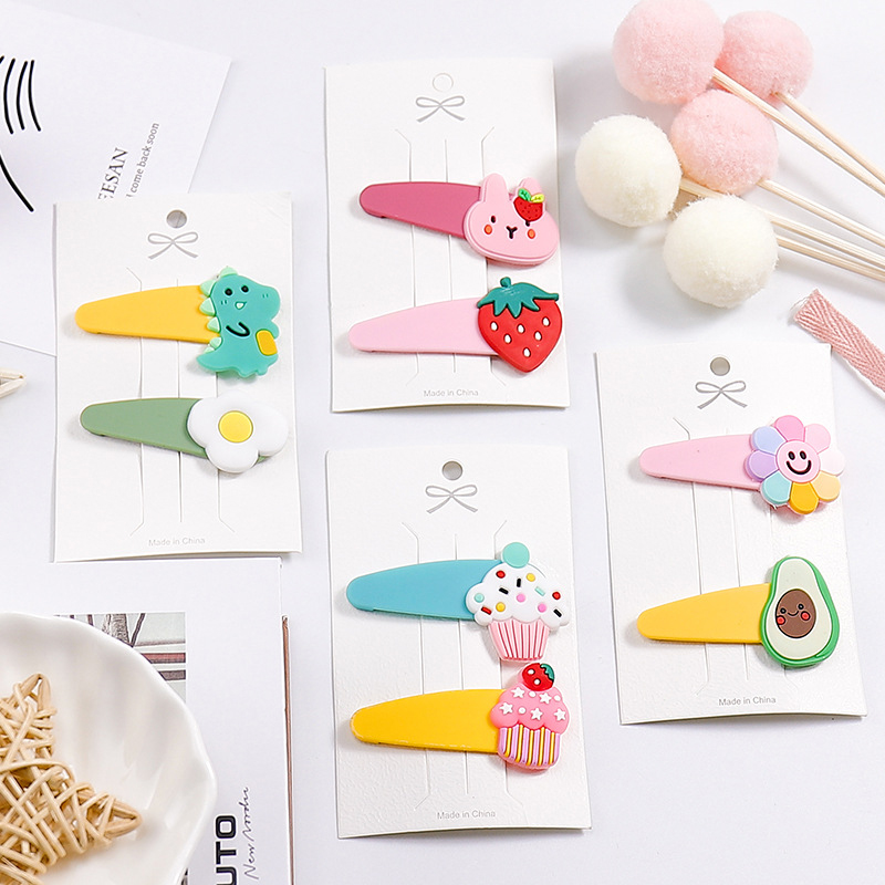 Kẹp tóc thiết kế kiểu họa tiết hoạt hình dễ thương Jp5