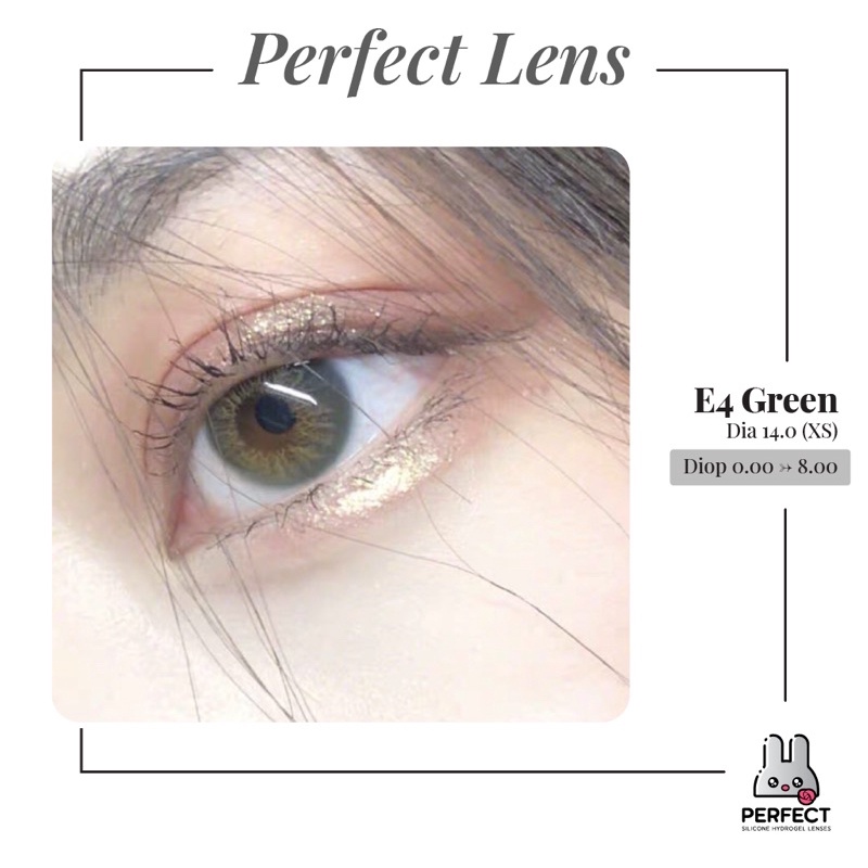 Lens Mắt , Kính Áp Tròng E4 GREEN Có Độ Cận Và Không Cận, DIA 14.0 ,Cho Mắt Nhạy Cảm Giá Sale