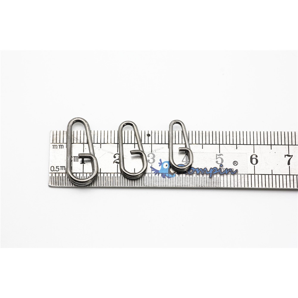 Set 50 khuyên nối mồi câu cá 16 18 21mm bằng thép không gỉ