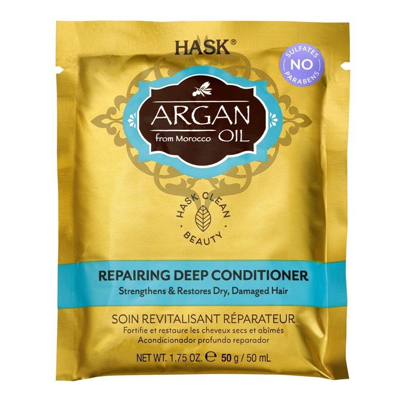 Dầu ủ dưỡng tóc Hask Keratin Protein Smoothing Deep Conditioning Treatment gói 50g