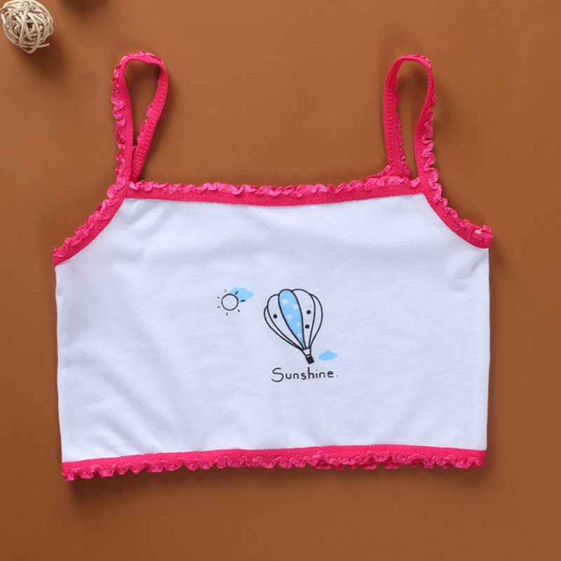 Áo bra thể thao cotton mềm mại cho nữ 8-16 tuổi