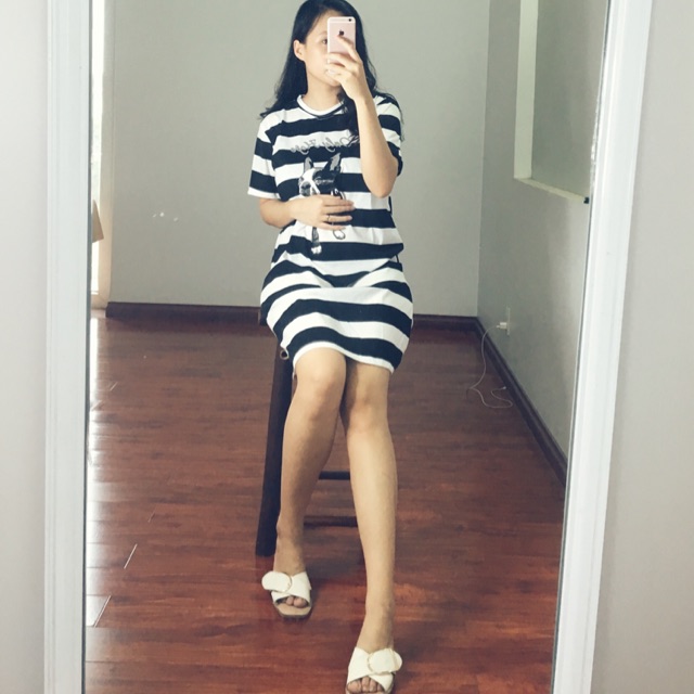 ( Ảnh thật) Váy bầu xuông cún con