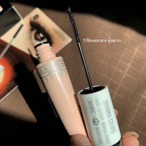 Mascara không thấm nước dày &amp; tơi mi 2 đầu Sivanna Colors 6X