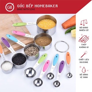 Bộ đong nguyên liệu - Đo thành phần nguyên liệu làm bánh - Cân đong đồ làm bánh Inox ⚖ GBME001