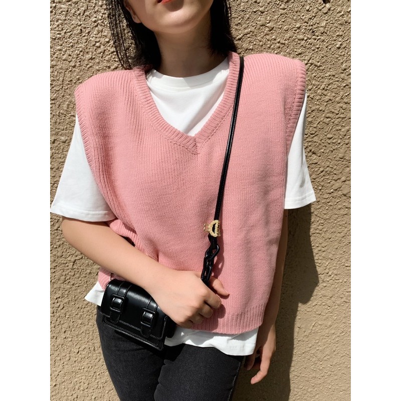 LEN clothing Áo ghile len cổ tim 3 màu 7590 | BigBuy360 - bigbuy360.vn