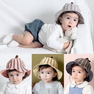 Nón rộng vành chất Cotton thiết kế đáng yêu cho bé