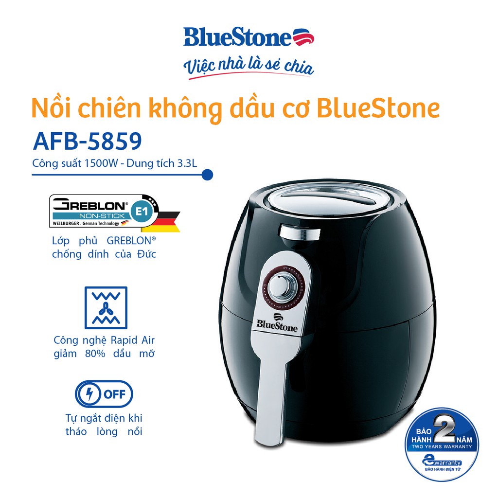 Nồi chiên không dầu BlueStone AFB-5859 3.3L