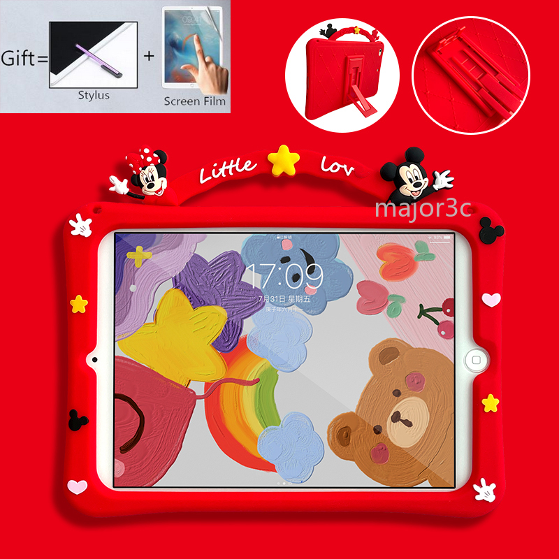 For ipad 7 8 10.2 inch 2019 2020 air 4 10.9 ipad 7 8 10.2 Pro 11 pro 9.7 2018 air4 air3 case ipad pro 10.5 inches iPad Pro9.7 2017/2018 Air3 10.5 air2 air1 ipad mini 1 2 3 4 5 case cute cartoon Mickey Minnie Pikachu Daisy duck ins protective ipad case