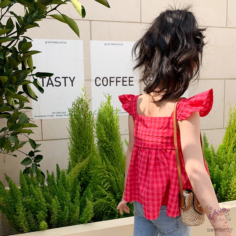 Set Áo Cánh Tiên + Chân Váy Hàn Quốc Đáng Yêu Cho Bé Gái