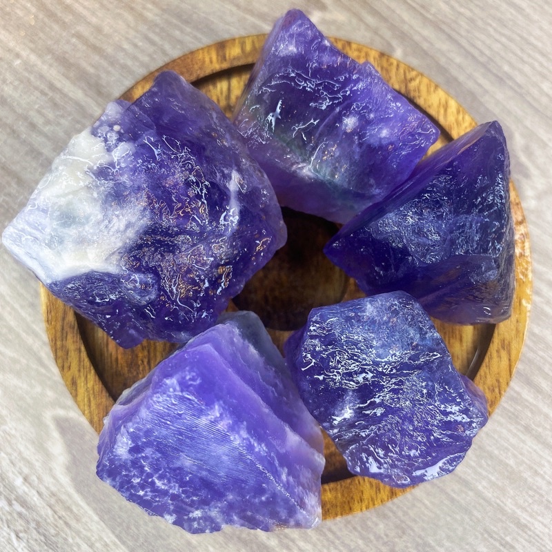 Đá Thô Flourite Tím