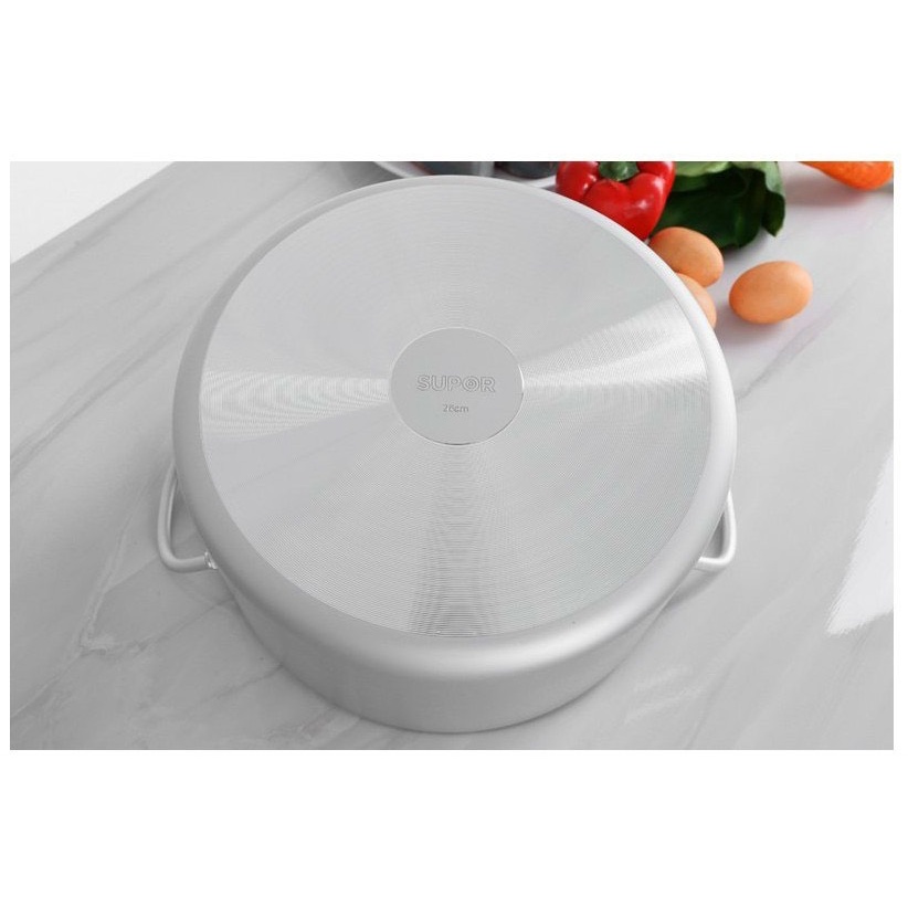 Nồi canh hợp kim nhôm oxy hóa mềm Healthy HT08008-4