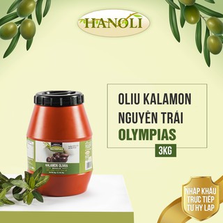 Quả oliu tím nguyên trái olympias hũ 3kg