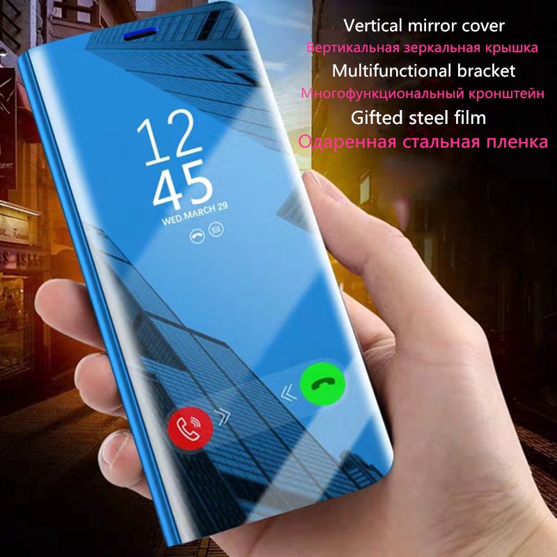 Smart Mirror Flip Case Sony Xperia XZ3 XZ4 Case Holder Stand Cover