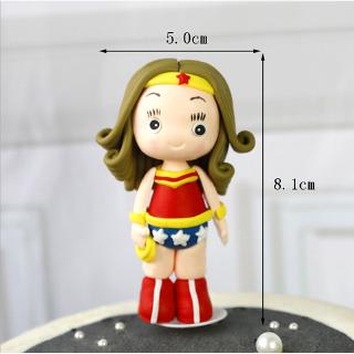 Trang trí gốm mềm Wonder Women nhỏ