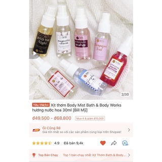 Xịt thơm Body Mist Moonlight Path - Bath & Body Works [Bill Mỹ]