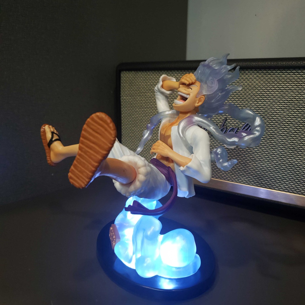 Figure / Mô hình Luffy Gear 5 Sun God Nika 18 cm có LED Ko Box