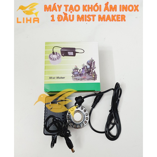 Máy Tạo Khói Ẩm Inox Mist Maker Cho Bể Cá, Hòn Non Bộ, Hồ Cá Bán Cạn
