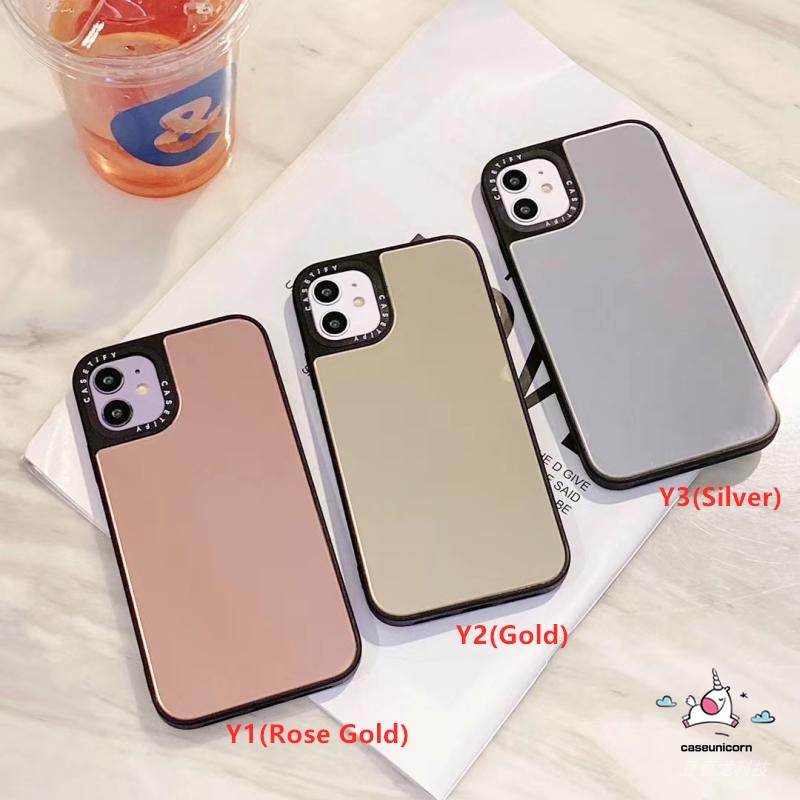 iPhone 12 Pro Max Ins CASETiFY Mirror Case iPhone 8plus 7plus 8 7 11 Pro Max 12 mini iPhone 6 6s Plus XR X XS MAX 11Pro Max Makeup mirror Fashion Phone Cover