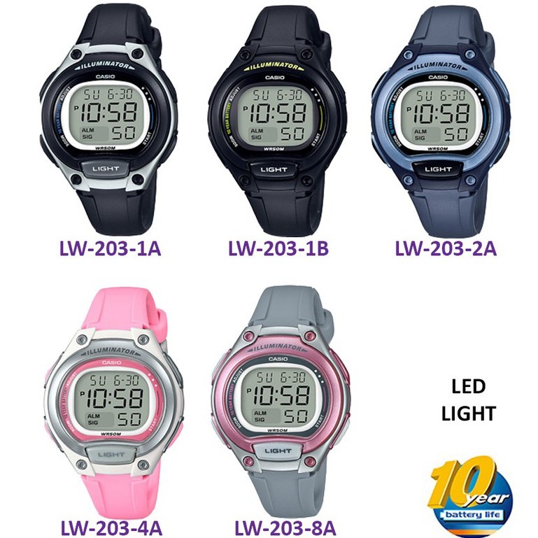 Đồng Hồ Điện Tử Casio LW-203-2A Cho Trẻ Em