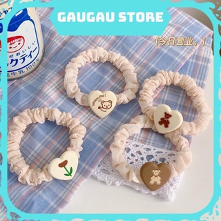 Dây cột tóc hình gấu hoa tulip hàn quốc