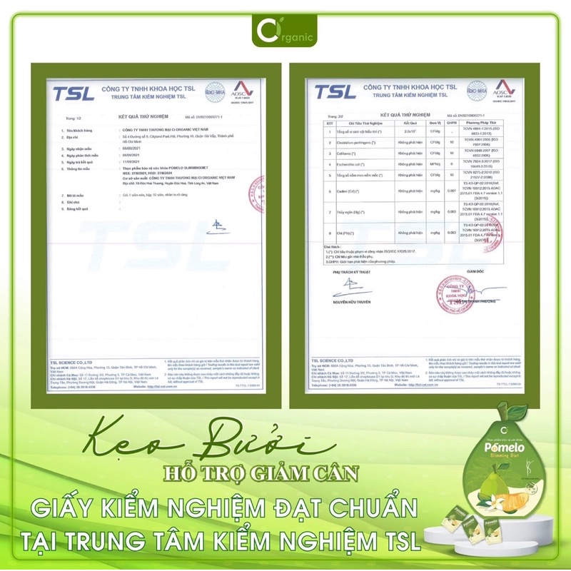 KẸO BƯỞI CI ORGANIC GIẢM CÂN TAN MỠ CHíNH HÃNG
