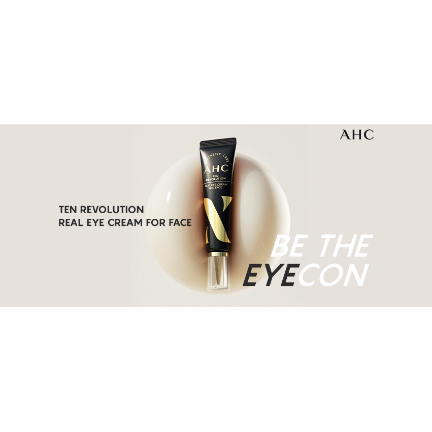 Kem Mắt Dưỡng Trắng, Chống Lão Hóa AHC Ten Revolution Real Eye Cream For Face