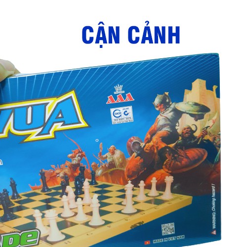 Cờ vua, cờ vua chuẩn quốc tế kèm cờ (full box) Chess, bàn cờ vua kèm cờ loại lớn phù hợp với người chơi chuyên nghiệp