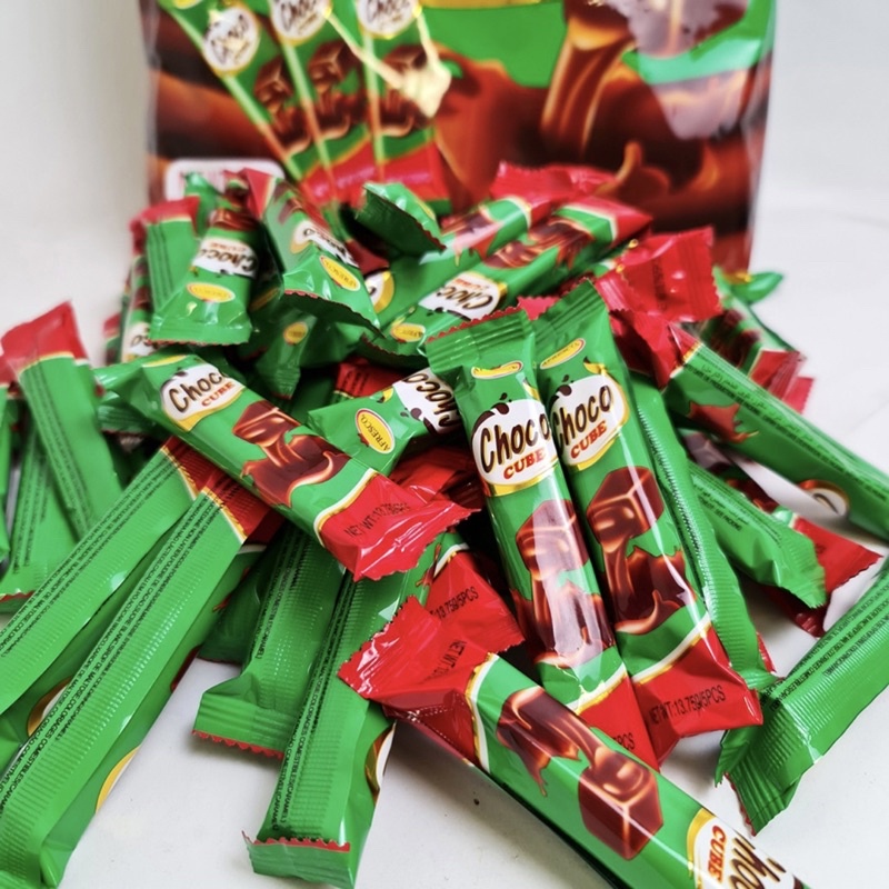 Kẹo Socola Choco Cube Thanh 5v - Đồ Ăn Vặt Siêu Ngon