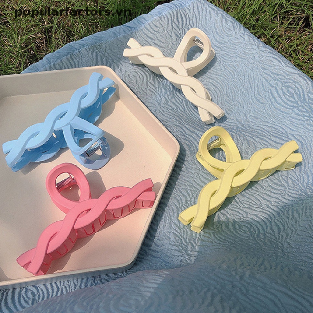 1 Kẹp Tóc Càng Cua Cỡ Lớn Phong Cách Hàn Quốc Thanh Lịch