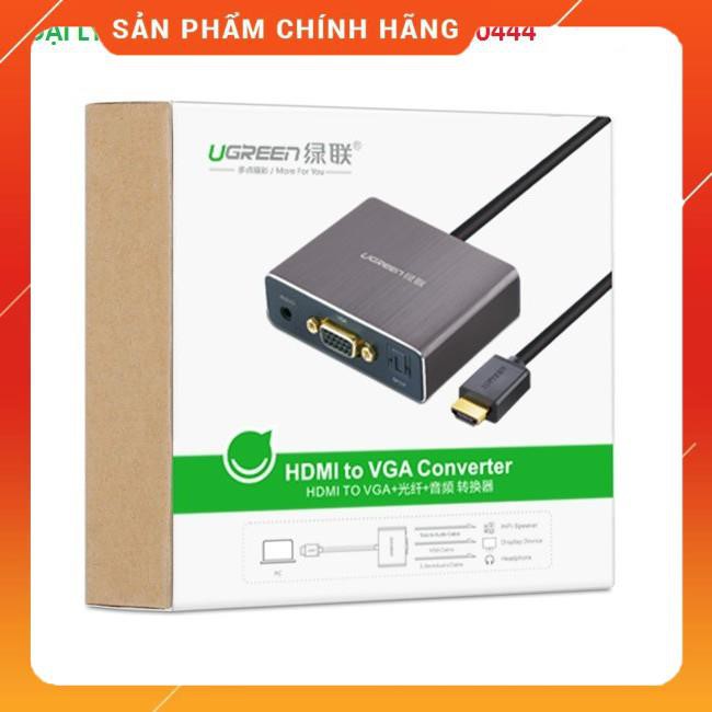 (Có sẵn) Cáp chuyển HDMI sang VGA + Audio và 1 cổng quang Ugreen 40282