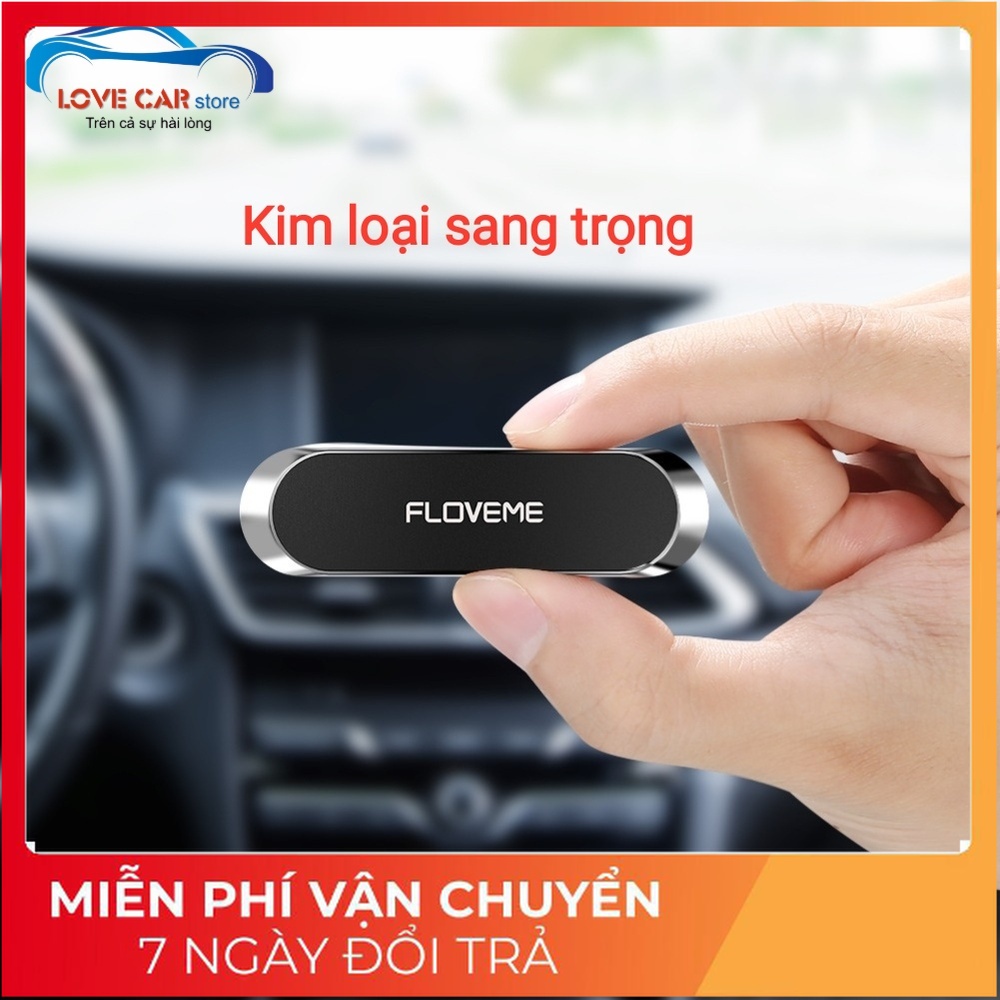 Đế hít điện thoại ô tô xe hơi kim loại cao cấp FLOVEME giá đỡ hít nam châm từ tính