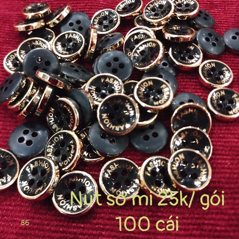 Gói nút sơ mi (100 nút)
