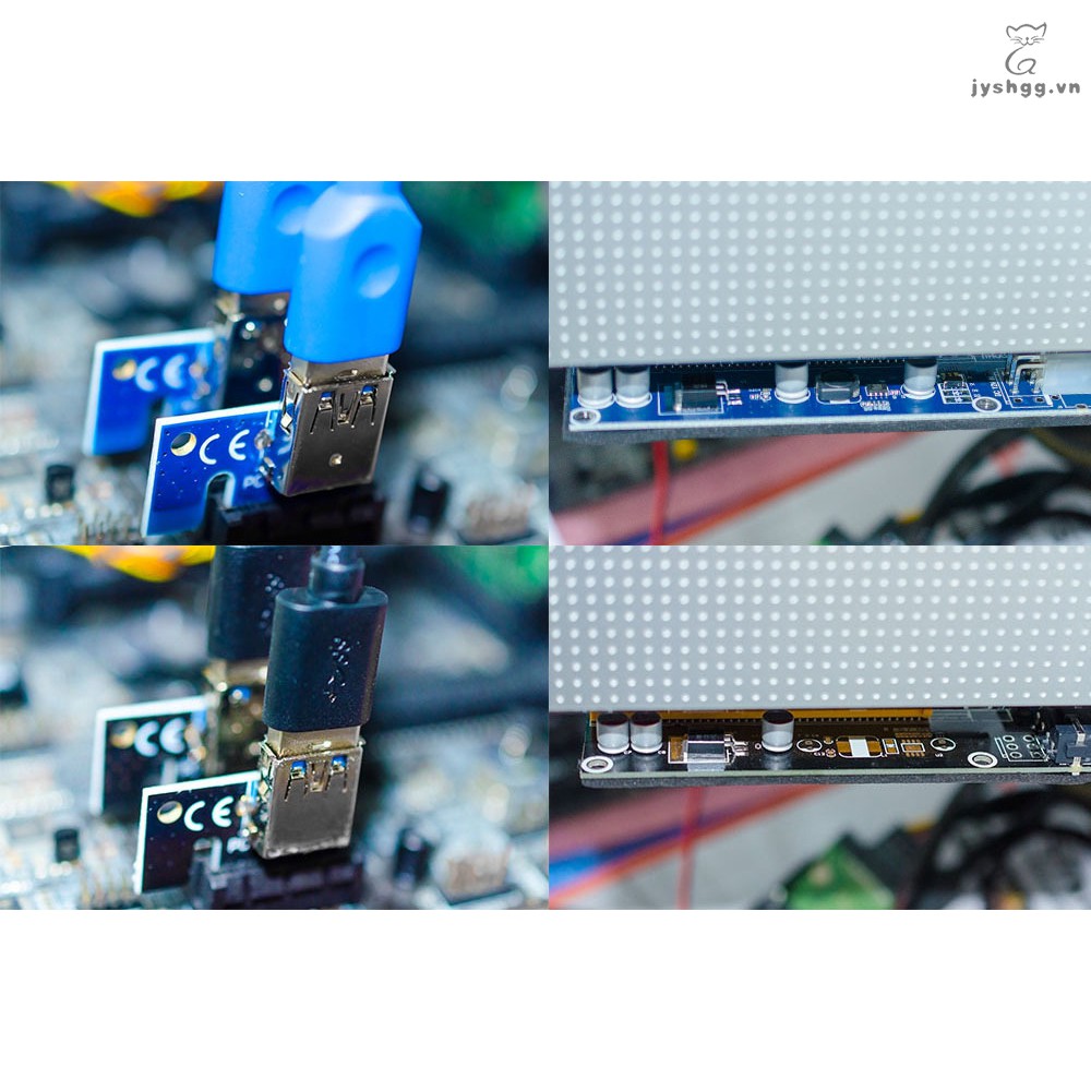 Card Đồ Họa Pci-E Riser 009s 16x Với Cổng Usb 3.0