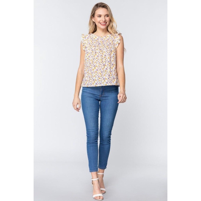 Áo thô thêu babydoll Active usa