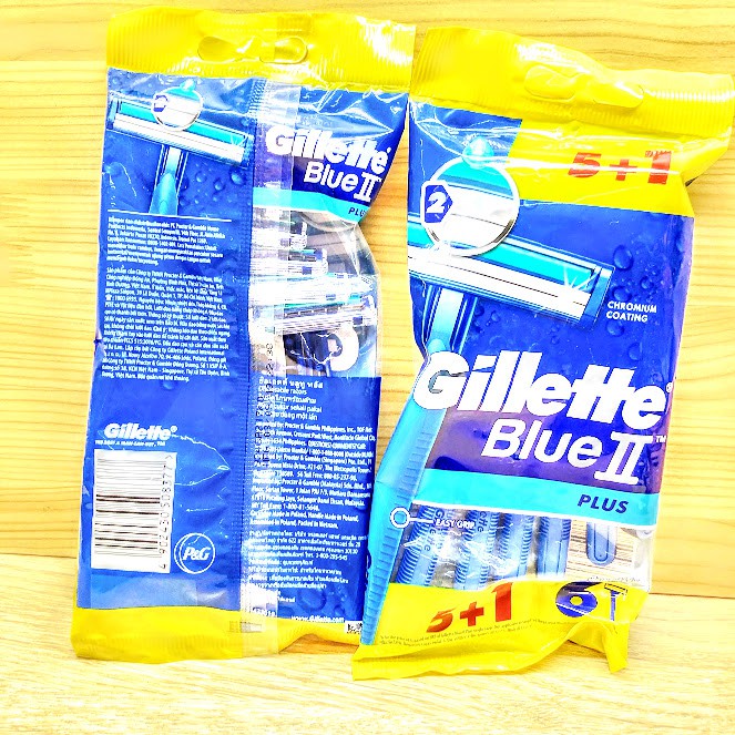 Dao cạo râu Gillette blue II Plus (gói 6 cây)