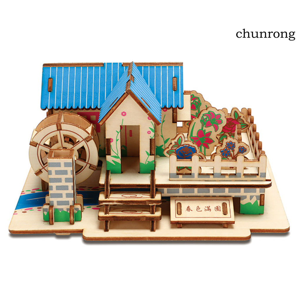 Set 2 Đồ Chơi Nhà Búp Bê Bằng Gỗ Diy Cho Bé