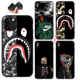 iphone Xr Xs Max X 8 7 6 6s Plus 5 5s Se Casing Soft Case RW10 Bape shark