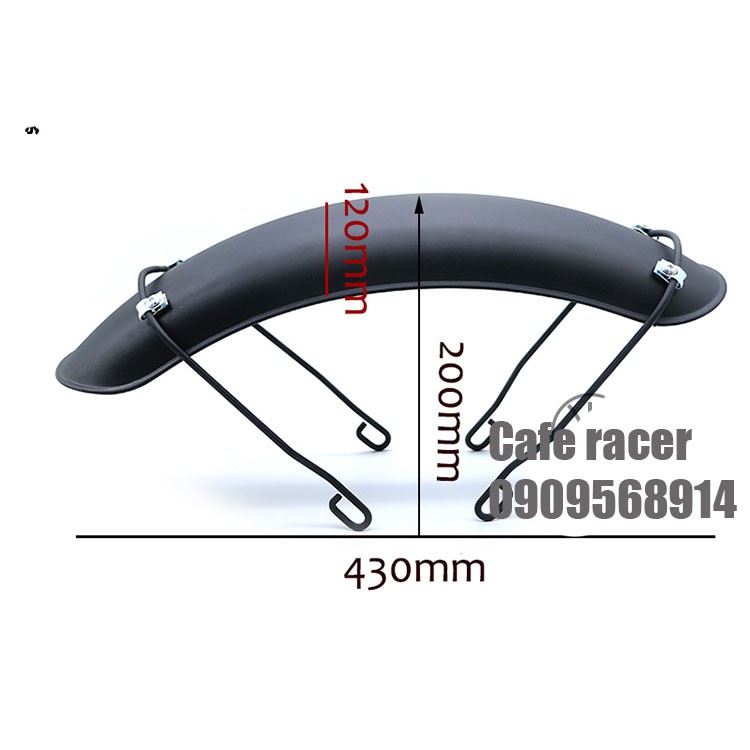 Chắn bùn trước dùng HJ125 GN125 GD110 YB125 CG125 Husky 125 mô tô bánh 15-17 inch 120mm