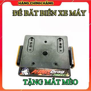 KHUNG BIỂN SỐ XE MÁY (PÁT BẮT BIỂN) TẶNG MẮT MÈO PHẢN QUANG