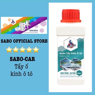 Nước tẩy ố kính lái ô tô SABO-CAR , vệ sinh kính bám tẩy cặn canxi, ố mốc bám lâu ngày chai 500ml