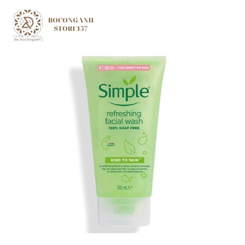 Sửa Rửa MẶt Simple Refreshing Facial Wash 150ml