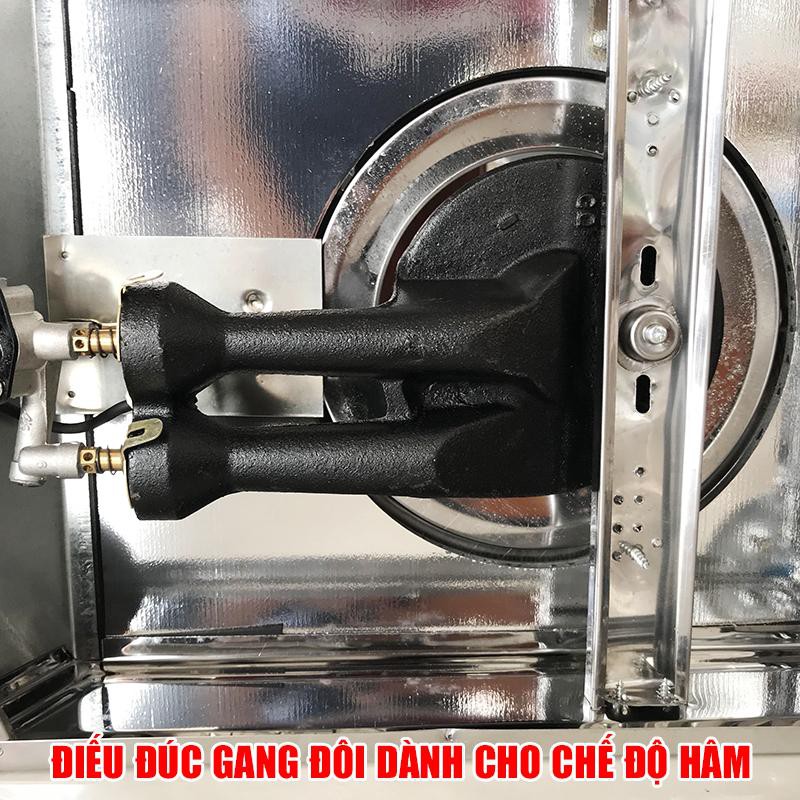 Bếp ga hồng ngoại Watashi WA 0466 - Tiết kiệm ga 35% - Điếu đúc gang lửa lớn 120mm - có chế độ hâm