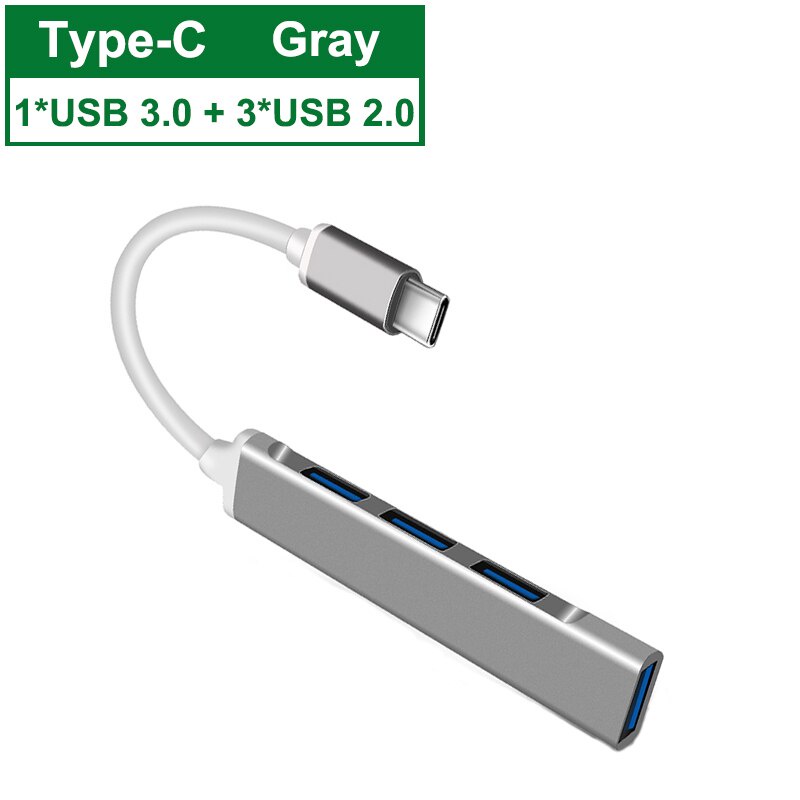 Bộ chia cổng Anysoso 4 trong 1 từ USB C sang USB 3.0 cho MacBook Pro